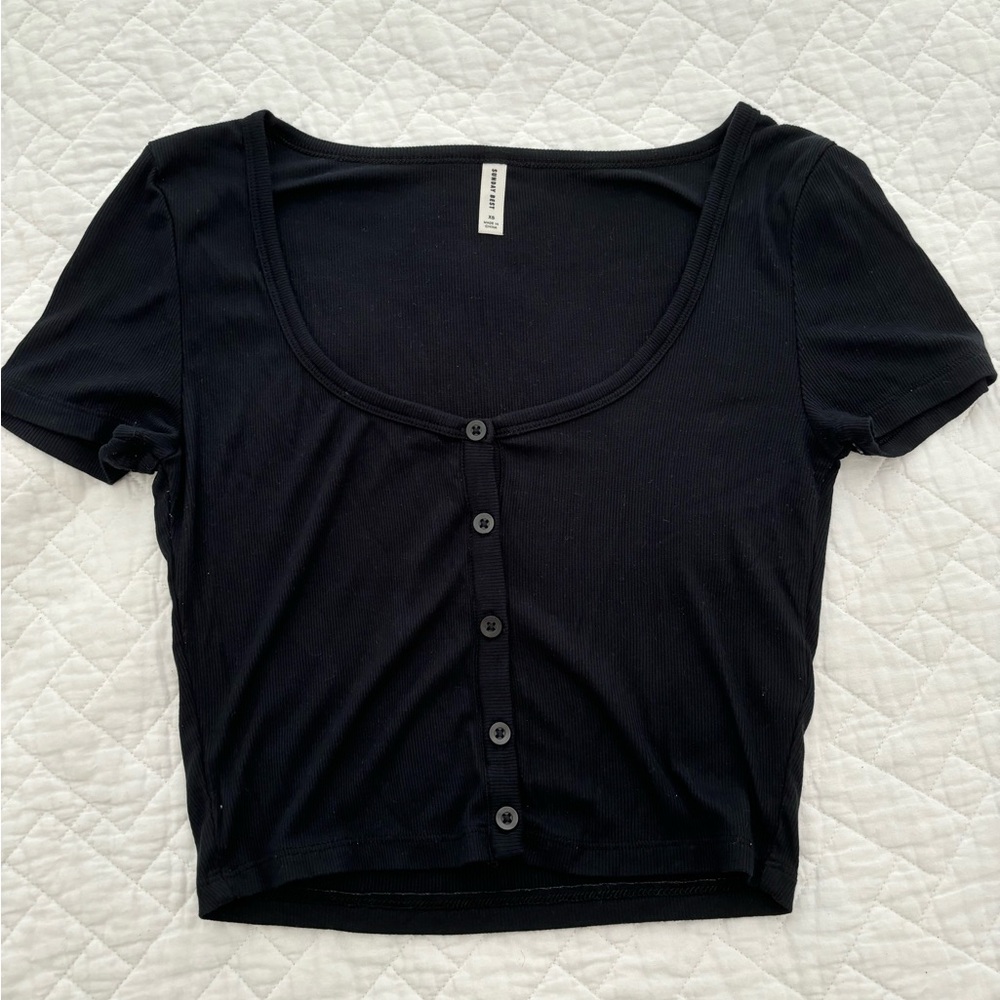 Aritzia Sunday Best Holly Crop Top